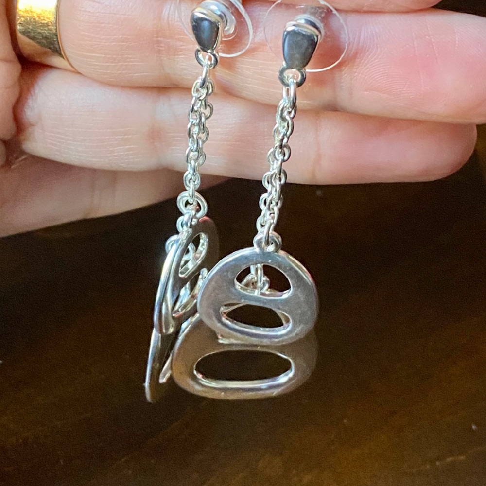 Silver earrings